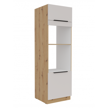 Zabudowa piekarnika i mikrofalówki 60 cm SALLY kaszmir 60 DPM-210 2F
